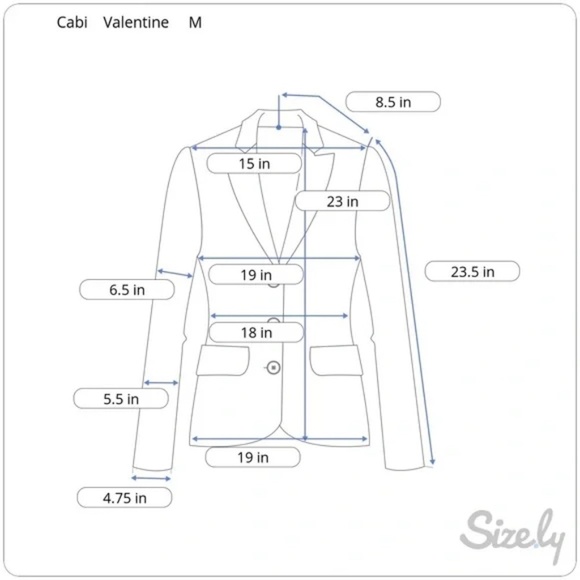 CABi Valentine Red Linen Blend Jacket, Style 5472, Size Medium - Picture 9 of 11